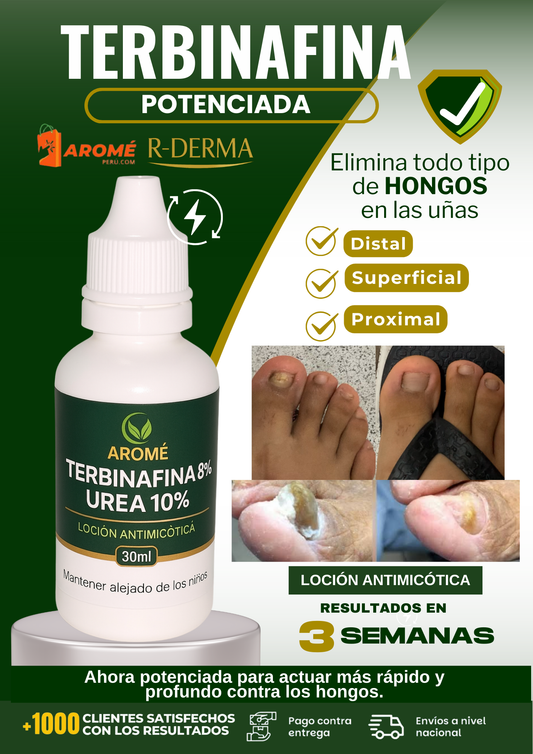 TERBINAFINA REPOTENCIADA (8% + UREA 10%)