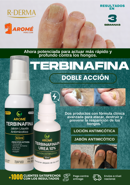 TERBINAFINA DOBLE ACCIÓN (REPOTENCIADO 8% + 10%)