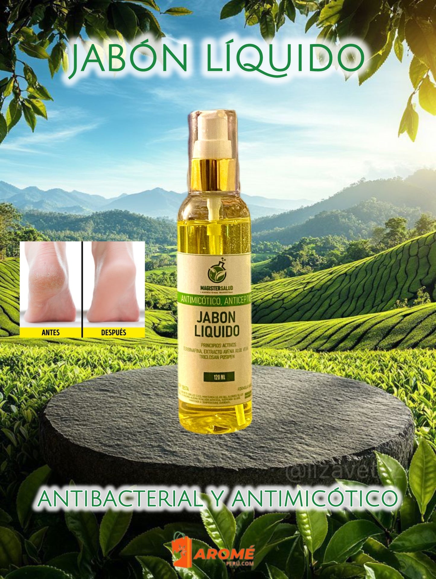 JABÓN LÍQUIDO ANTIMICÓTICO (ELIMINA LOS HONGOS DE RAIZ)